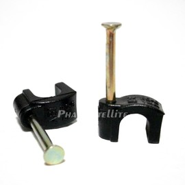 RG-11 COAXIAL Cable RG-7 RG-8 Nail Clips Cable Organizer Indoor/Outdoor RC-6-RG-8 RG-11 Coax Cable Clips Pack of 10