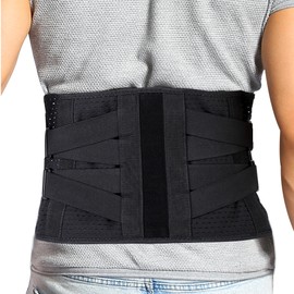 Posture Therapy Lumbar Brace Belt Lower Back Brace with Support Belt for Men and Women