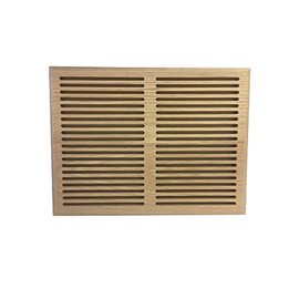 Cape Cod Air Grilles,10" x 14", Red Oak Hardwood Vent Floor Register Surface Mount, Slotted Style, Unfinished
