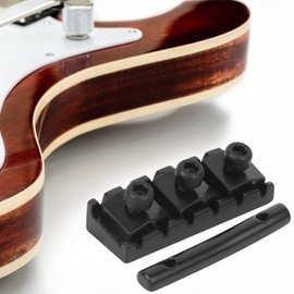 6 Strings Guitar String Locking Nut 42mm Electric Guitar String Nut with Mounting Screws and Wrench (GE99)