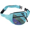 GURU SHOP Embroidered Ethnic Sidebag, Nepal Belt Bag, Brown, Unisex,