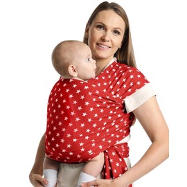 S.Leovay S.Leovay Fashion Star Pattern Baby Wraps Carrier,Comfortable Baby Wearing Wrap and Swaddle,Stretchy, Breathable,Hands-Free Design Infant Sling for Newborn to Toddler 7-35 lbs