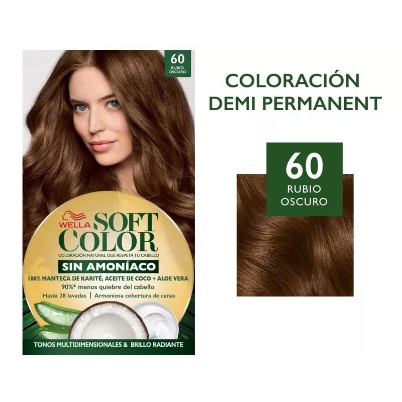 Wella Tinte Soft Color Wella Sin Amoniaco Tono 60