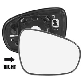 X AUTOHAUX Car Rearview Mirror Glass Replacement with Backing Plate Heated Right Passenger Side for Lexus LS460 CT200h ES350 GS350