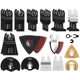 SHALL 102PCS Multitool Blades, Oscillating Multi Tool Accessories kits US