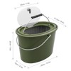 2-in-1 Fishing Bucket Double-Deck Fish Box Detachable Fish Strainer Colander