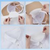FUNNTY 100 Pcs Hat Sweat Liner Golf Absorbent Sweat Pad