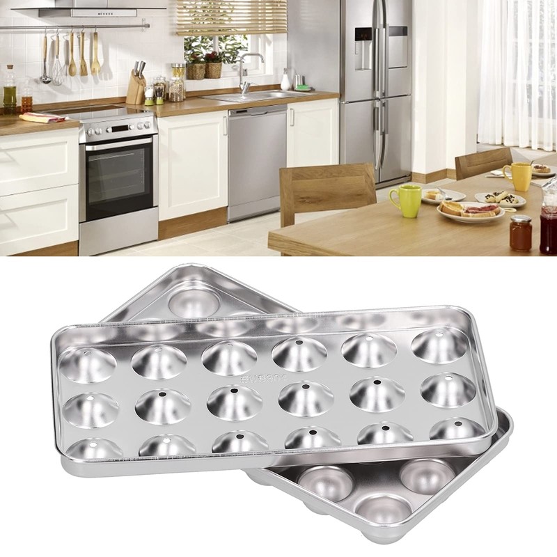 304 Stainless Steel Tray, Durable Ice Making Tool with Lid