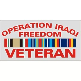 5.5" OIF OPERATION IRAQI FREEDOM VETERAN MILITARY CAR DECAL