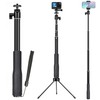 SOONSUN 37" Extension Selfie Stick Hand Grip Waterproof Monopod Pole