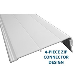 Weatherables 4x4 Vinyl Post Wrap – Weatherproof Premium Outdoor Vinyl Porch Post Wrap for Quickly Refreshing Existing Deck, Patio, and Porch Posts (4"x4"x96", White)