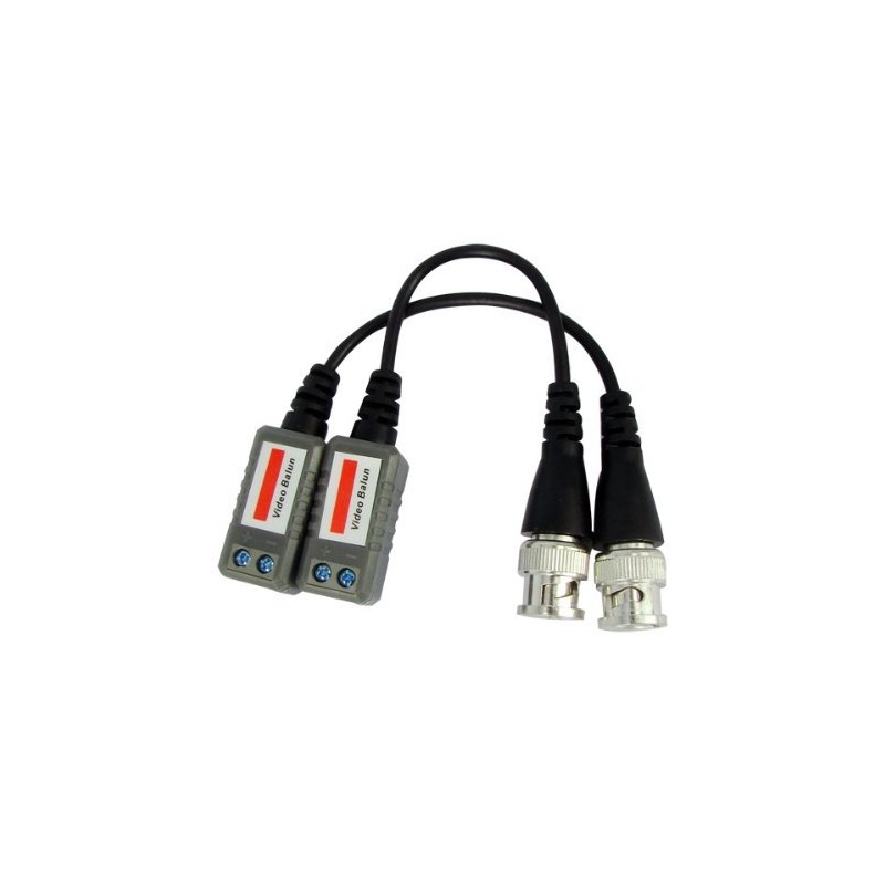 BW PAIR CCTV Camera BNC CAT5 Video Balun Transceiver Cable