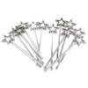Rhode Island Novelty Mini Sequin Star Wands | Silver |