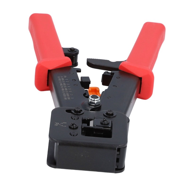 RJ45 Crimping Tool Pass Through CAT6 CAT5E Ethernet Wire Crimper