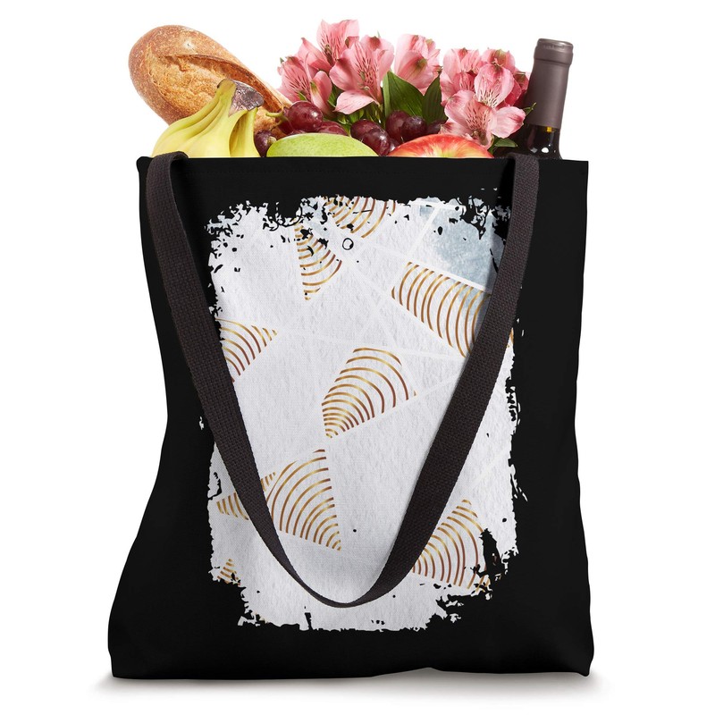Triangle Spiral Geometric Shaped Pattern Cool Novelty Gifts Tote Bag