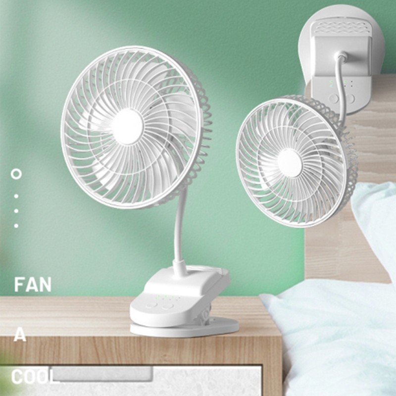 Clip On Fan Portable Rechargeable 720° Rotation Quiet Stroller Fan