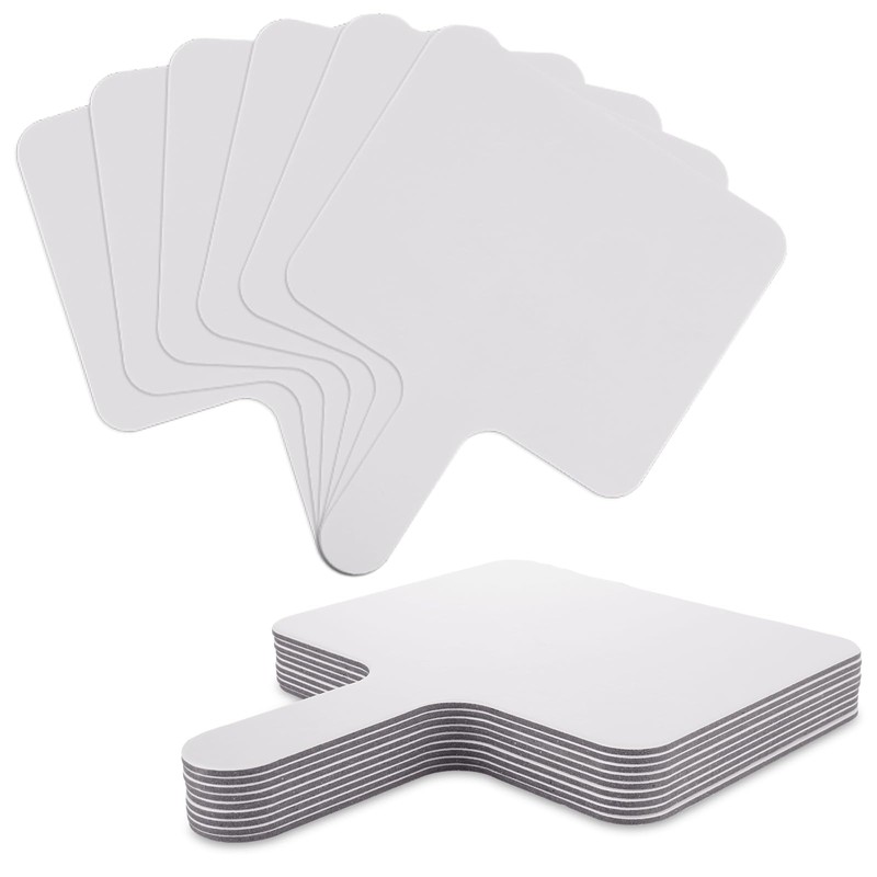 Acrux7 25 Pack Dry Erase Paddles 10" x 8" Handheld