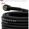 TUTULUCK Super Flexible Kink Resistant Prevent leakage Pressure Washer Hose,Black