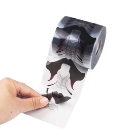 BeautyLeader 100 Pcs/Roll Nail Form Stickers Clear Nail Art Guide Form Acrylic UV Gel Extension Stickers Guide Stencil Manicure Tools for Nail Polish Guide