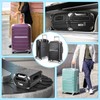 Yotako Zippered Clear PVC Suitcase Cover Protectors 20 Inch Luggage