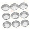BIUDECO 10pcs Non Stick Chrysanthemum Egg Tart Molds DIY Baking