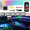 Dreamcolor Acrylic Interior Car LED Strip Light,RGB 6 in 1