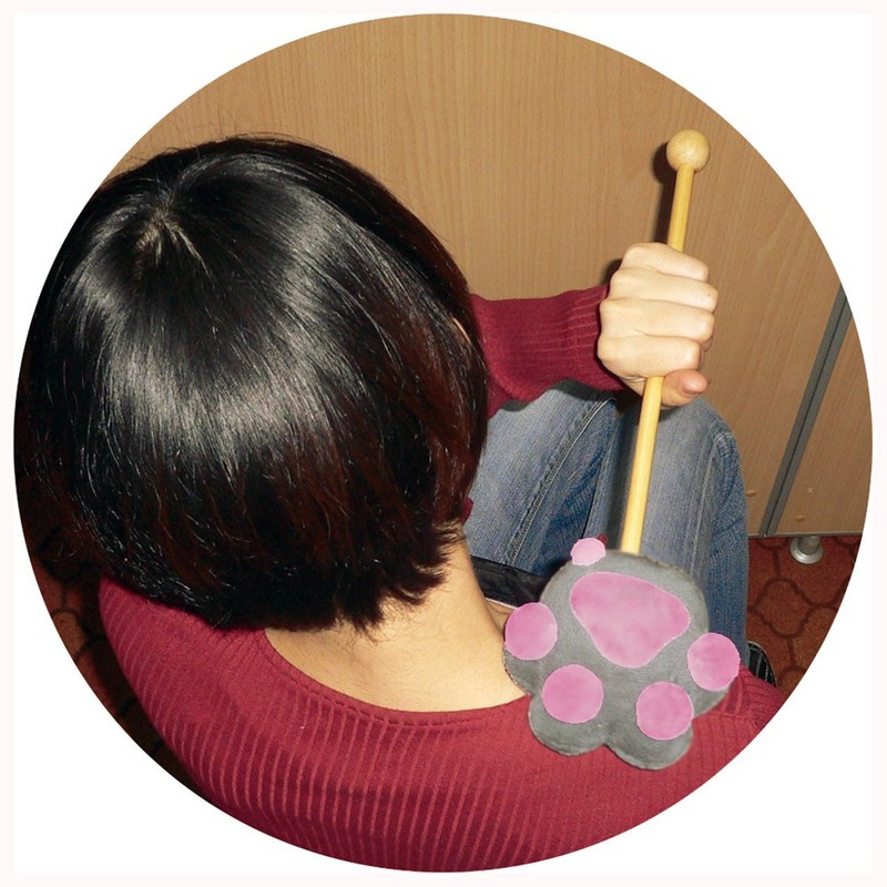 Spain Commerce Cat Moxibustion Shoulder Knock Bar Love Color Cat