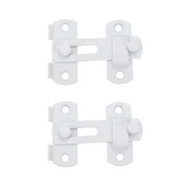 LC LICTOP Stainless Steel Latch Pet Latch Bolt Lock Small Flip Door Latch White 2pcs