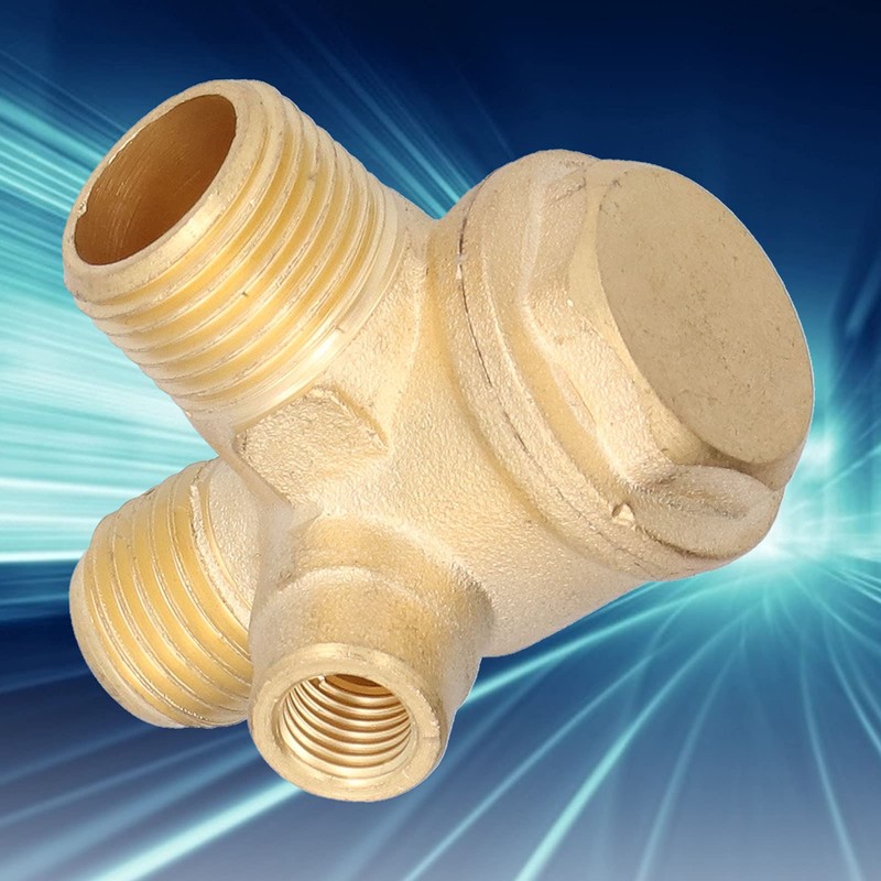 Air Compressor Check Valve,3 Port Air Compressor Parts,0.8x0.7x0.4 Inches 3