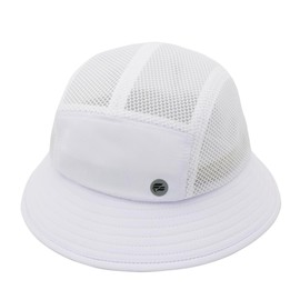 Fits Y'all Lightweight Mesh Nylon Ripstop Cotton Bucket Hat: Lightweight Breathable Water Repellent Durable, for All Genders (Nylon, White)