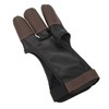 Archery Glove Finger Tab Accessories Three Finger Guard PU Leather