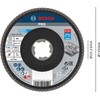 Bosch 1 x Pro Metal X571 Flap Disc Angled Design