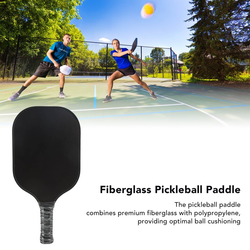 Pickleball Paddles Lightweight Fiberglass PP Pickle Racket for Indoor Outdoor