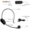 2.4G Microphone Headset, 2 in 1，165ft Range,Fitness Microphone Headset for