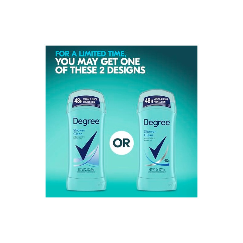 Degree Dry Protection Antiperspirant, Shower Clean 2.6 oz