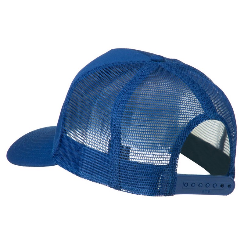 Wyoming State Flag Patched Mesh Cap - Royal OSFM