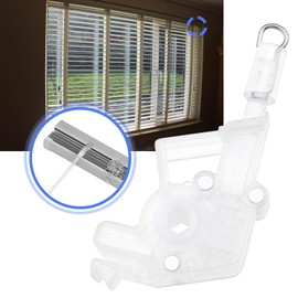 Micro Traders 4PCS 2" Low Profile Wand Tilter Mechanism with 7/32" Hexagon Shaped Gear Hook Connection for Low Rail Blinds Headrail Accessory
