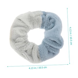 SAFIGLE 4pcs Plush Hair Rings for Women Soft Hair Ties Comfortable and Delicate Scrunchies for Daily Use for All Hairstyles and Occasions