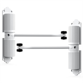 2 Pack White Door Closers, Safety Spring Door Closers, Adjustable Closing Door Hinge, Metal Doors Don't fit, to Convert Hinged Doors to Self Closing Doors. Up to 140LB can be Pushed