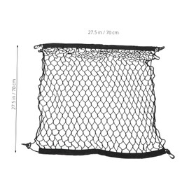 Parliky Heavy Duty Mesh Cargo Organizer Net for SUV Easy Install Trunk Storage for Groceries Travel Accessories Fit for Various Vehicle Models