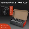 A-Premium Set of 6 Ignition Coil Pack and Iridium+Platinum Spark