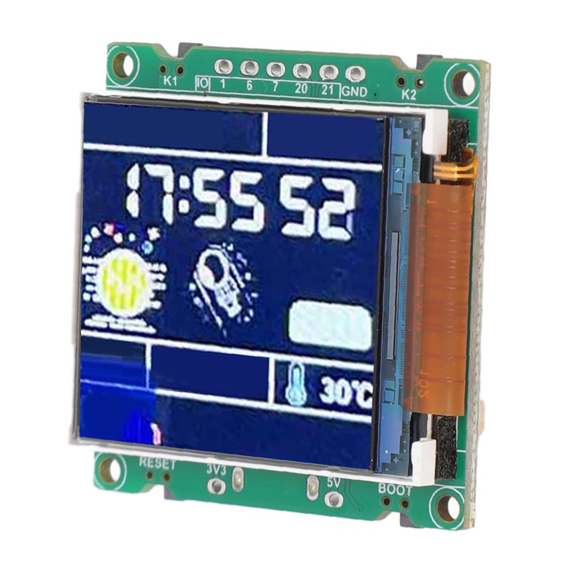 For ESP32 C3 Desktop Trinket Support WiFi Bluetooth 1.44inch LCD
