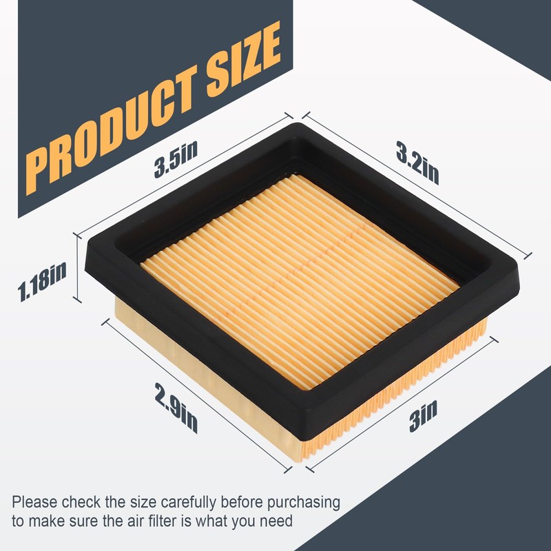 BP42 Air Filter Compatible with Ryobi RY08420 RY08420A RY42WB Backpack