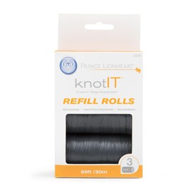 Prince Lionheart Dog Poop Waste Bags with Dispenser, KnotIt Portable Waterproof Poop Scoop Bags for Dog Cat Litter, Extra Thick Long 1roll 32.7ft (3xRefill bags)