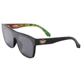 Black Flys Choloha Fly Sullen Collaboration Single Lens Sunglass (Shiny Black w/Smoke Lens)
