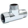 Hordion T Valve Adapter, G1/2" 3 Way Diverter Hose Fitting