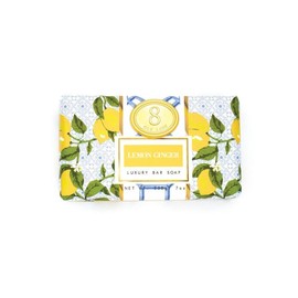 8 Oak Lane, Lemon Ginger, 7oz, luxury bar soap, a delightful blend of zesty lemon, warm ginger, & invigorating citrus notes.