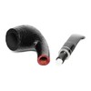 Briars Handmade Pipe with Black Bent Saddle Stem Fit 9mm