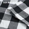 RLoncomix Tie Up Shade Buffalo Check Window Curtain Farmhouse Style