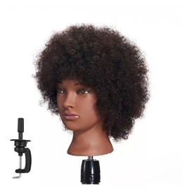 Hairginkgo Maniqui Cabeza Cabello Natural Negro 25.4 Cm Hairginkgo